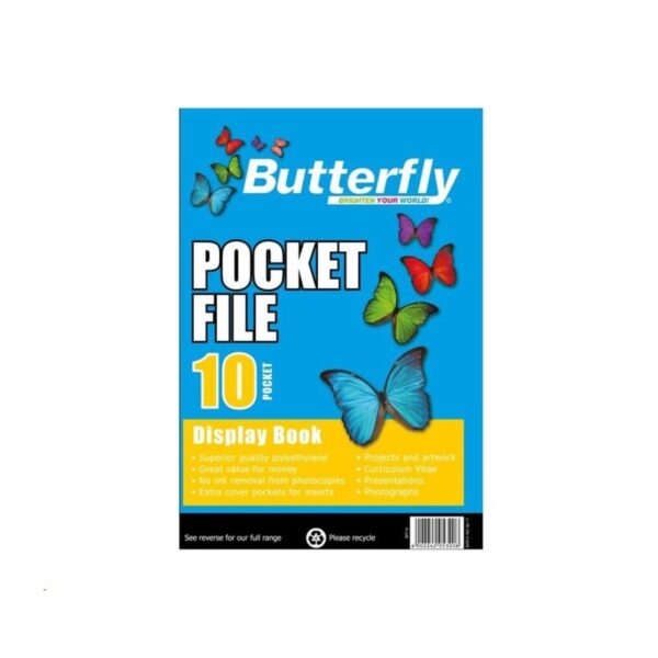 Filing Pockets Butterfly A4 10'S