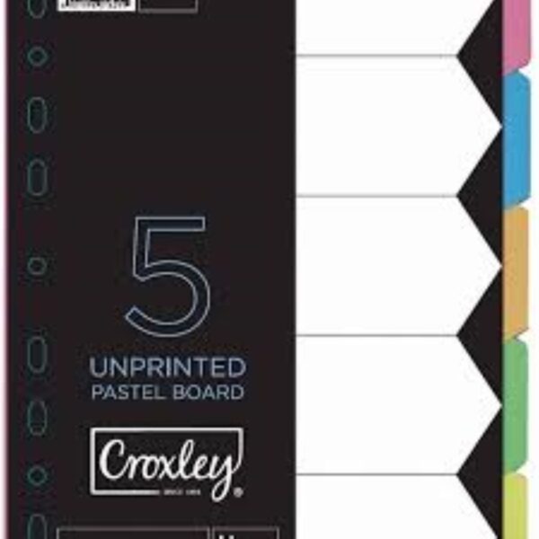 File Dividers Croxley 1-5 A4 Ind1105