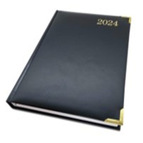 DIARY EXEC A5 PAGE A DAY GOLD CORNER
