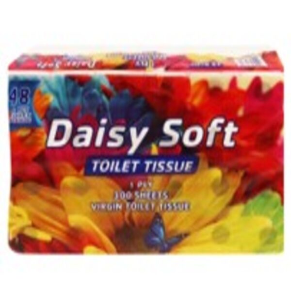 TOILET PAPER ROLLS DAISY SOFT 1 PLY 48S