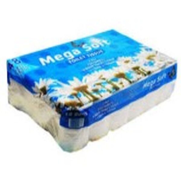 TOILET PAPER ROLLS MEGA SOFT 2 PLY 48S