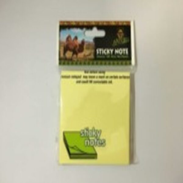 STICKY NOTES DAFRIQUE 38X50 YELLOW