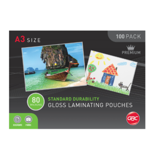 LAMINATING POUCHES DAFRIQUE 80MIC A3 100S
