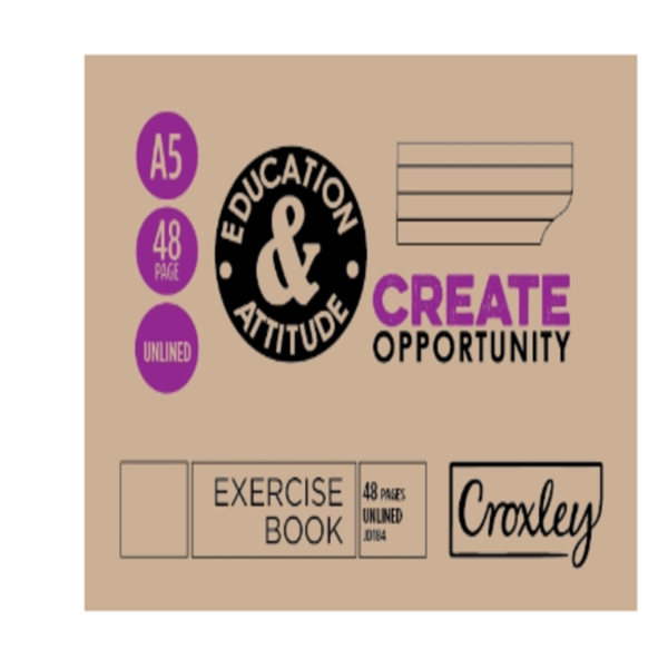 BOOK - EXERCISE CROXLEY A5L UNRULED 32PG