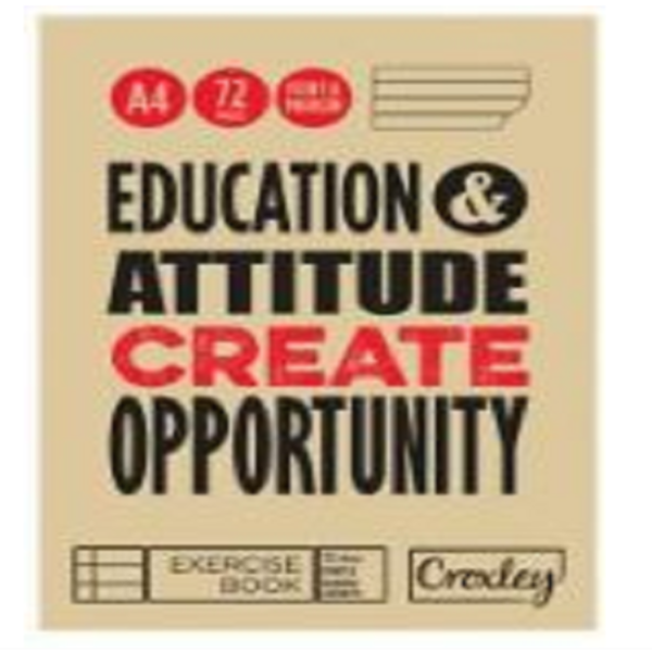BOOK - EXERCISE CROXLEY FEINT A4 72PG JD328CFM