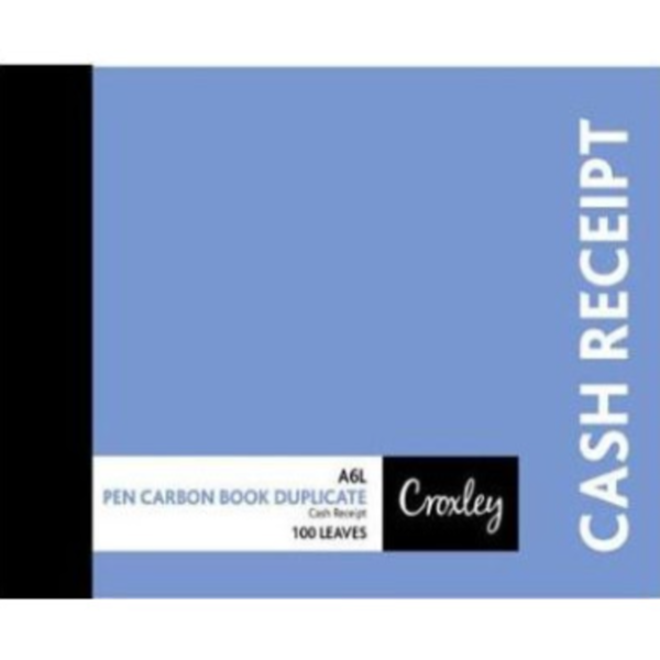 BOOK - DUPLICATE CROXLEY CASH RECEIPT A6L
