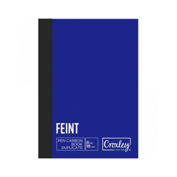BOOK - DUPLICATE CROXLEY FEINT A5 JD22