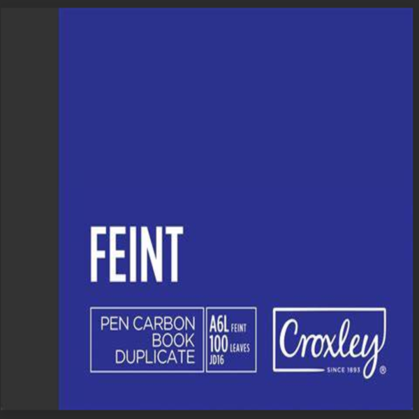 BOOK - DUPLICATE CROXLEY FEINT A6L JD16