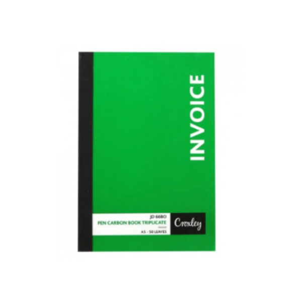 BOOK - DUPLICATE CROXLEY INVOICE A5 JD22B