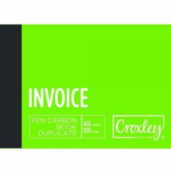 BOOK - DUPLICATE CROXLEY INVOICE A6L JD16