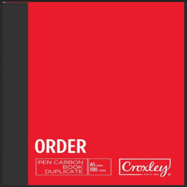 BOOK - DUPLICATE CROXLEY ORDER A5 JD22PS