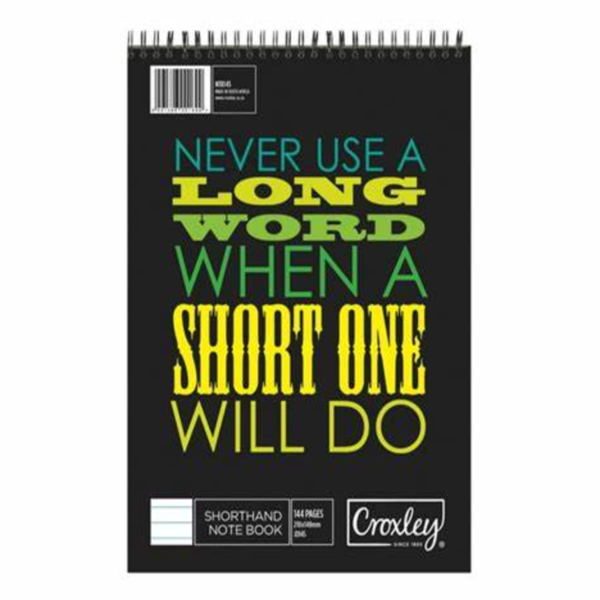 BOOK - SHORTHAND NOTE CROXLEY JD148