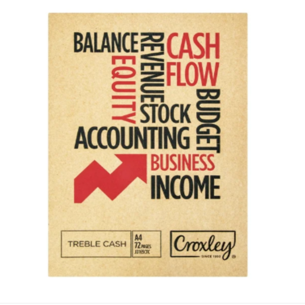 BOOK - TREBLE CASH CROXLEY A4 72PG JD165CTC