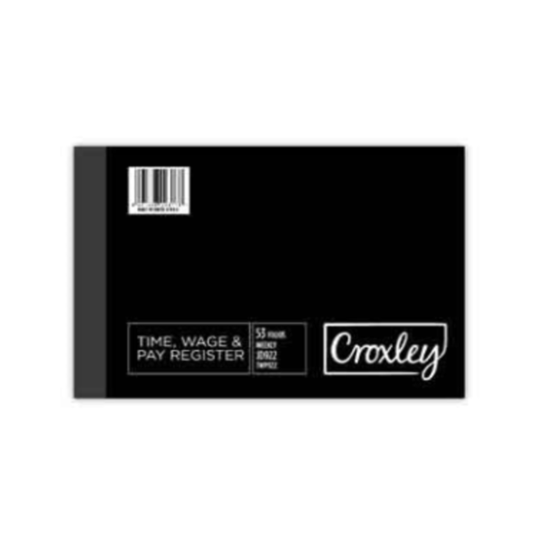 BOOK - WEEKLY TIME WAGE CROXLEY JD922