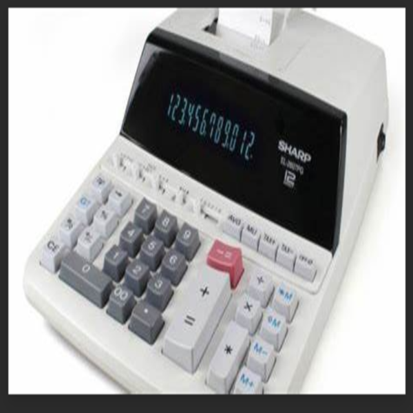 CALCULATOR SHARP EL 2607 PRINTING