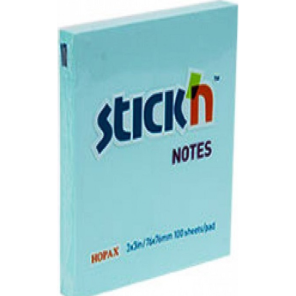 STICKY NOTES STICKN 76X76 PASTEL BLUE 21149